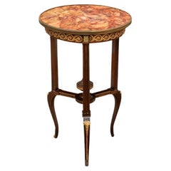 Table à bouillotte de style Louis XVI en acajou de France, à restaurer, en forme de Gueridon