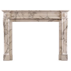 Louis XVI Style French Marble Fireplace