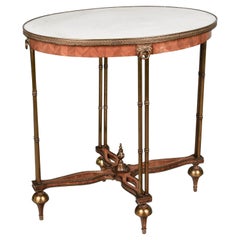 Französischer ovaler Beistelltisch im Louis-XVI-Stil
