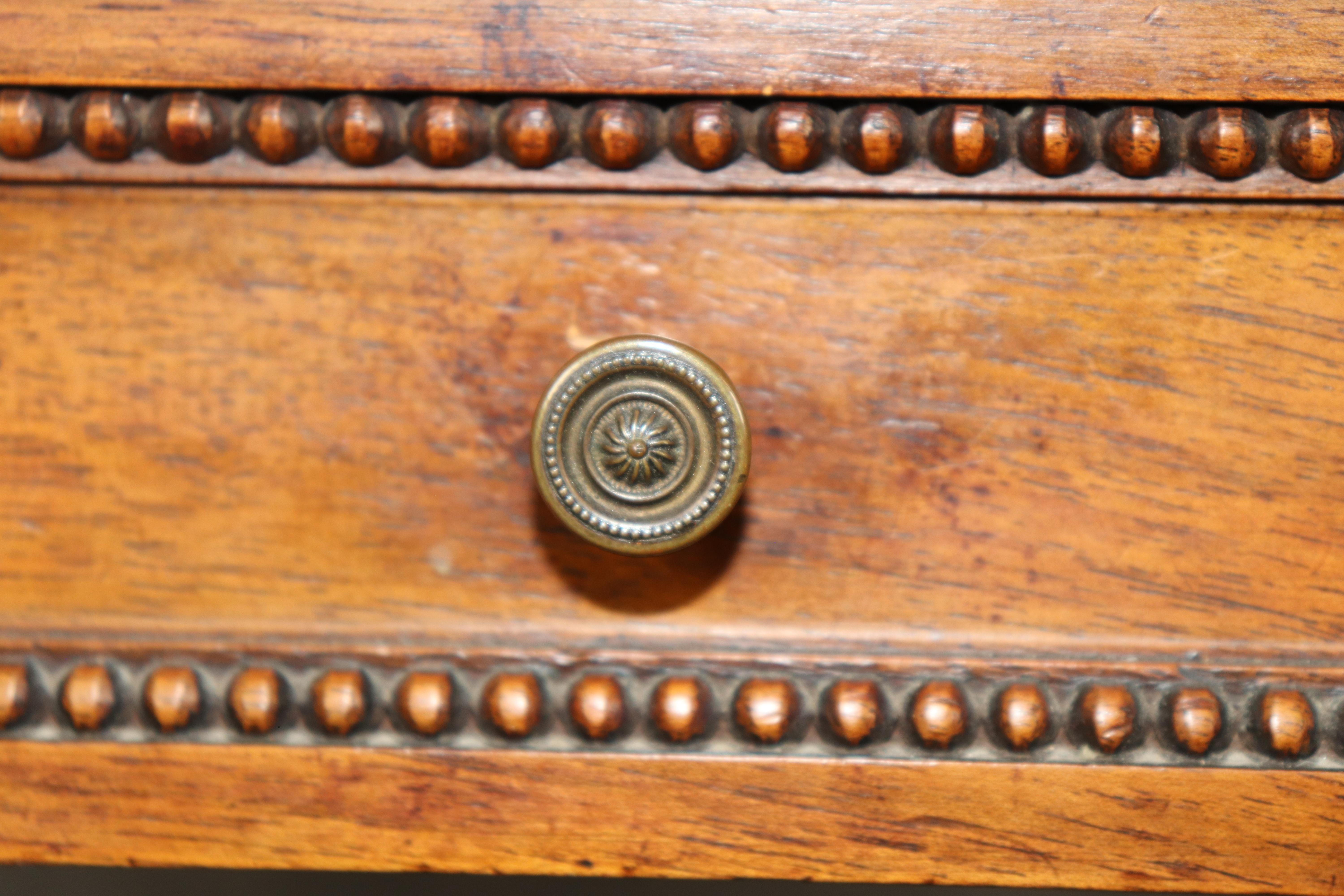 Louis XVI Style French Walnut Marble Top 3 Tier Console Table For Sale 8