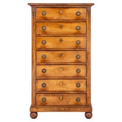 Used Louis XVI Style Fruitwood Tall Dresser Semainier