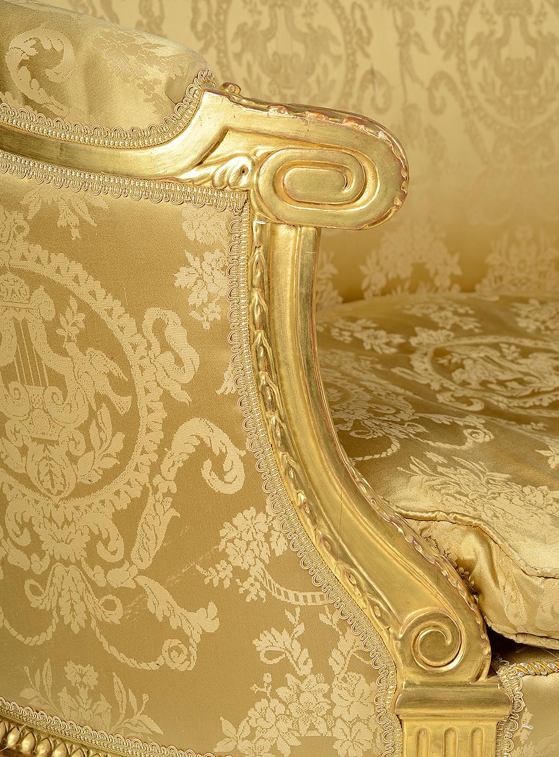 Louis XVI Style Gilded French Salon Suite, 19th Century 1