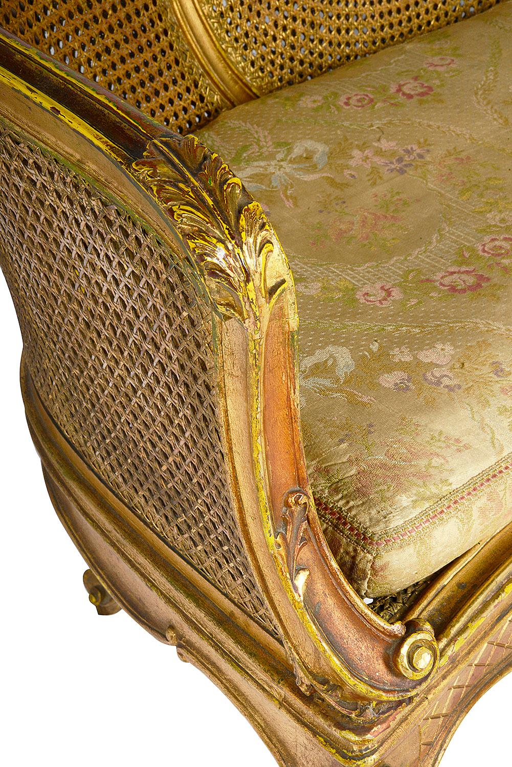 gilded sofa