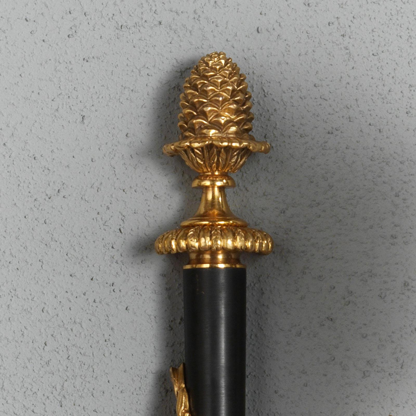 Applique de style Louis XVI en bronze doré et bruni de Gherardo Degli Albizzi Neuf - En vente à Florence, Tuscany