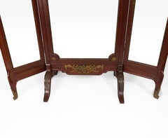 Louis XVI Style Gilt Bronze and Mahogany Cheval Mirror