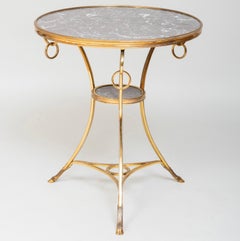 Louis XVI Style Gilt Bronze and Marble Side Table