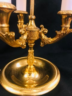 Louis XVI Style Gilt Bronze and Tole Bouillotte by Gherardo Degli Albizzi