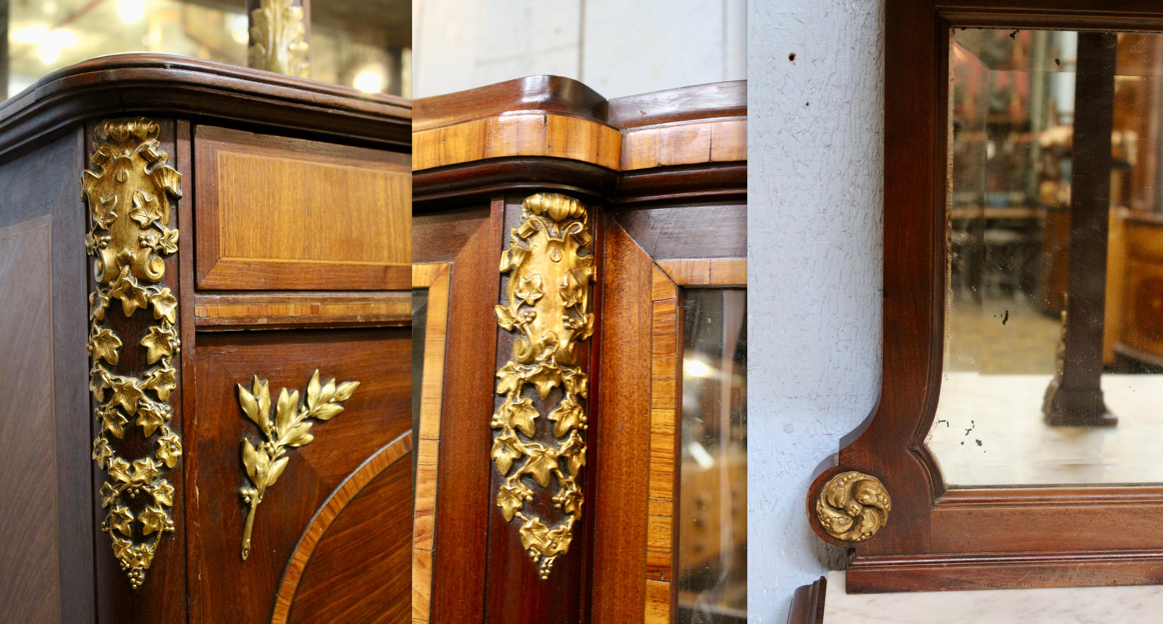 Buffet antico in stile Luigi XVI in bronzo dorato in vendita 5