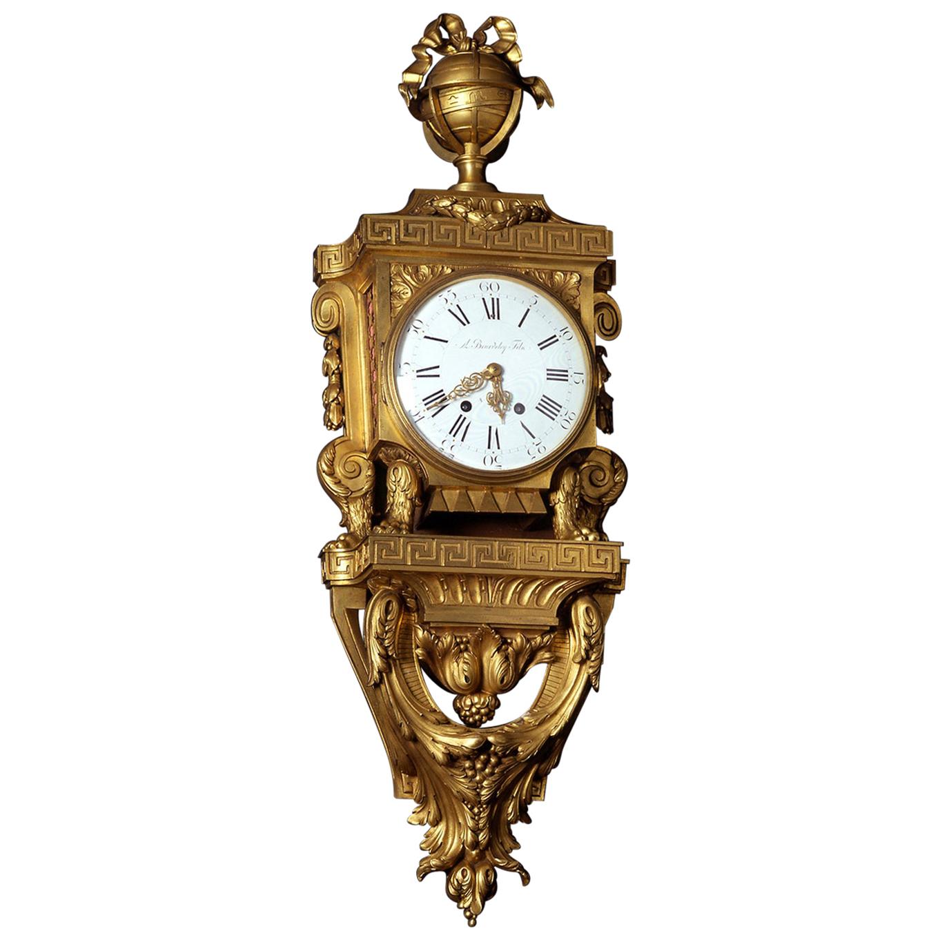 Louis XVI Style Gilt-Bronze Cartel Clock, by Beurdeley