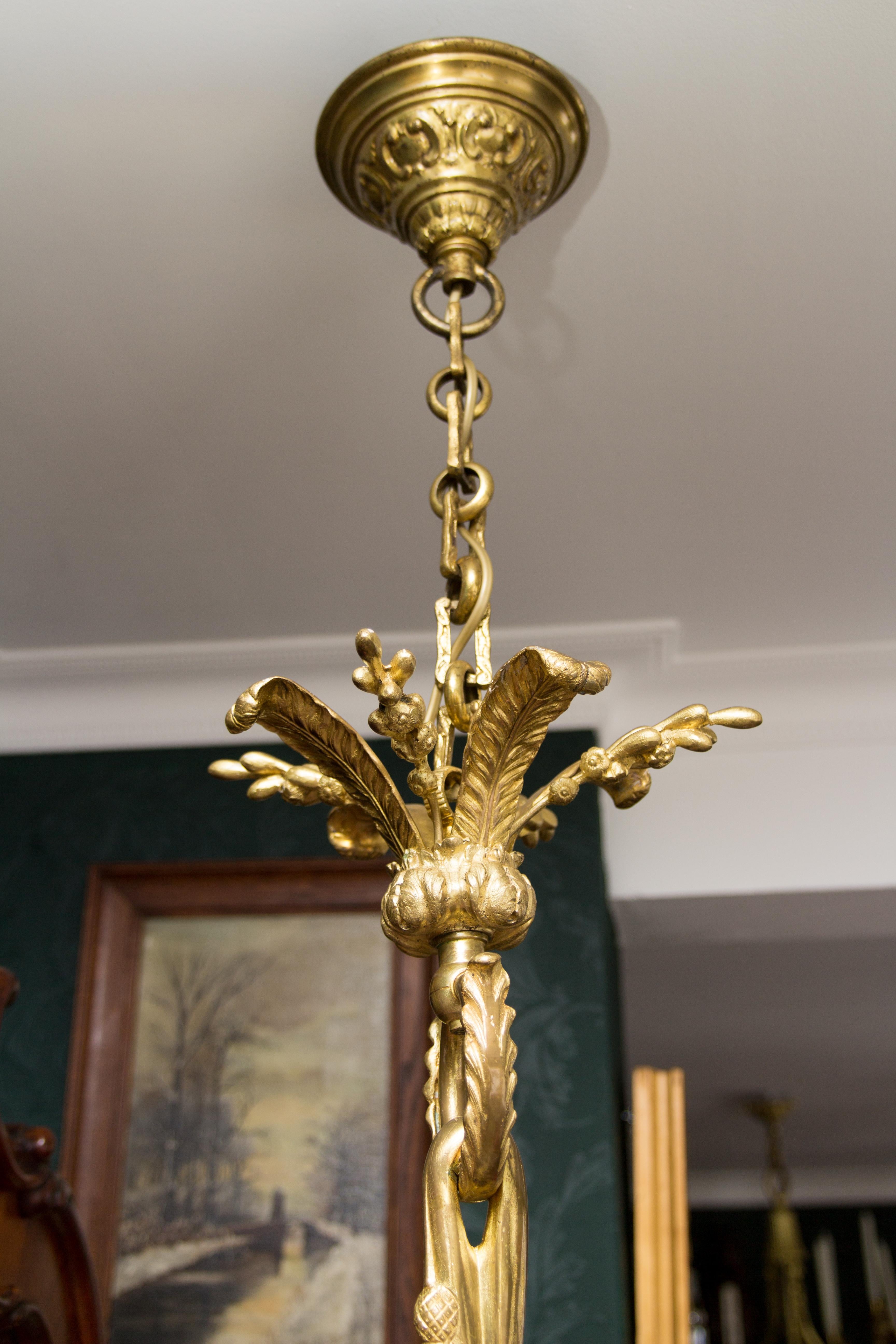 Louis XVI Style Gilt Bronze Chandelier 15