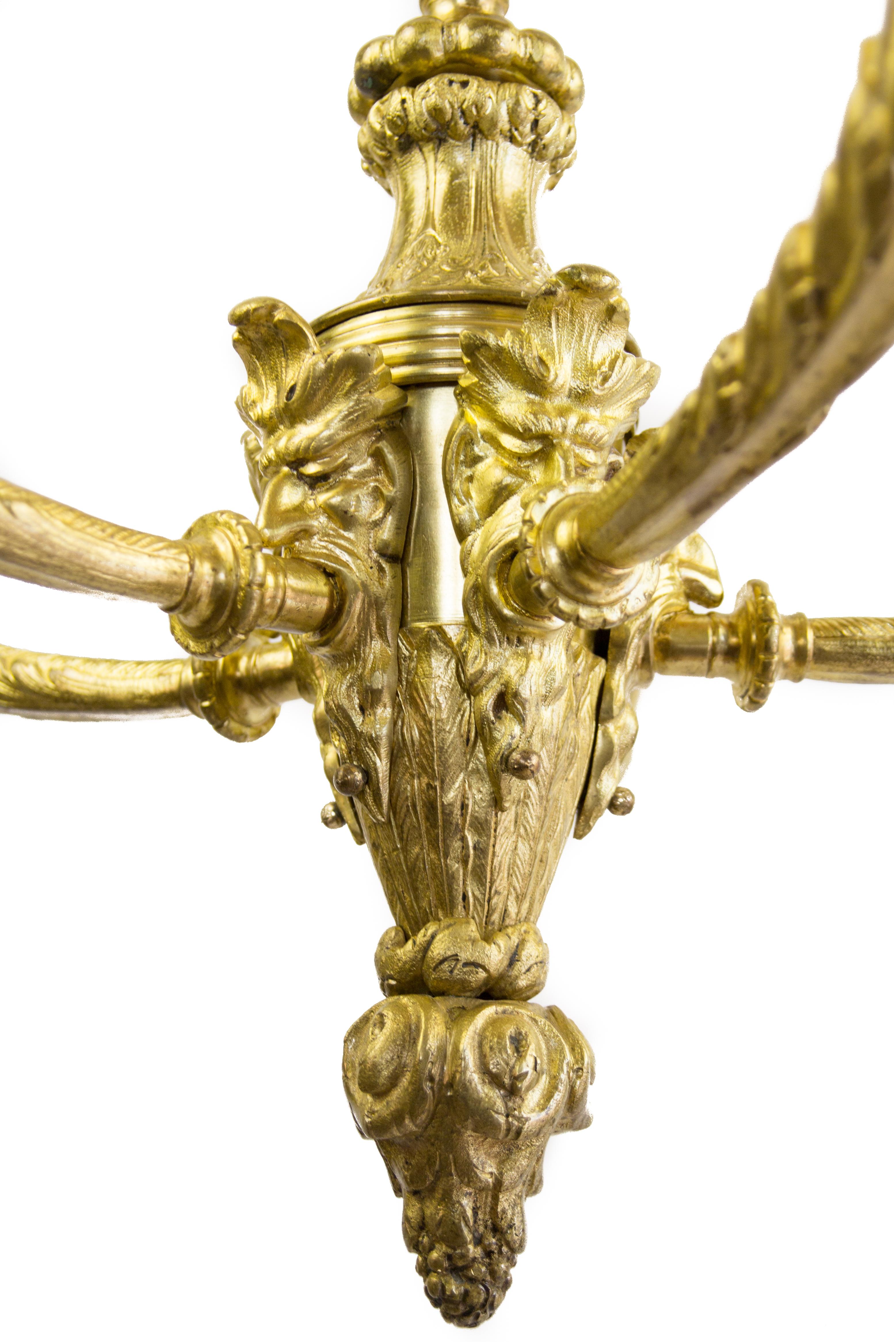 Louis XVI Style Gilt Bronze Chandelier 1