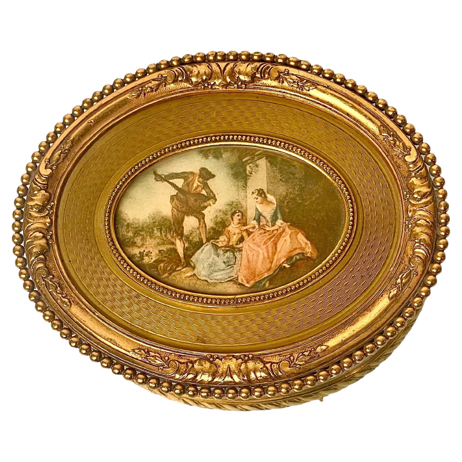 A Louis XVI Style Sèvres Style Porcelain Mounted Jewellery Box