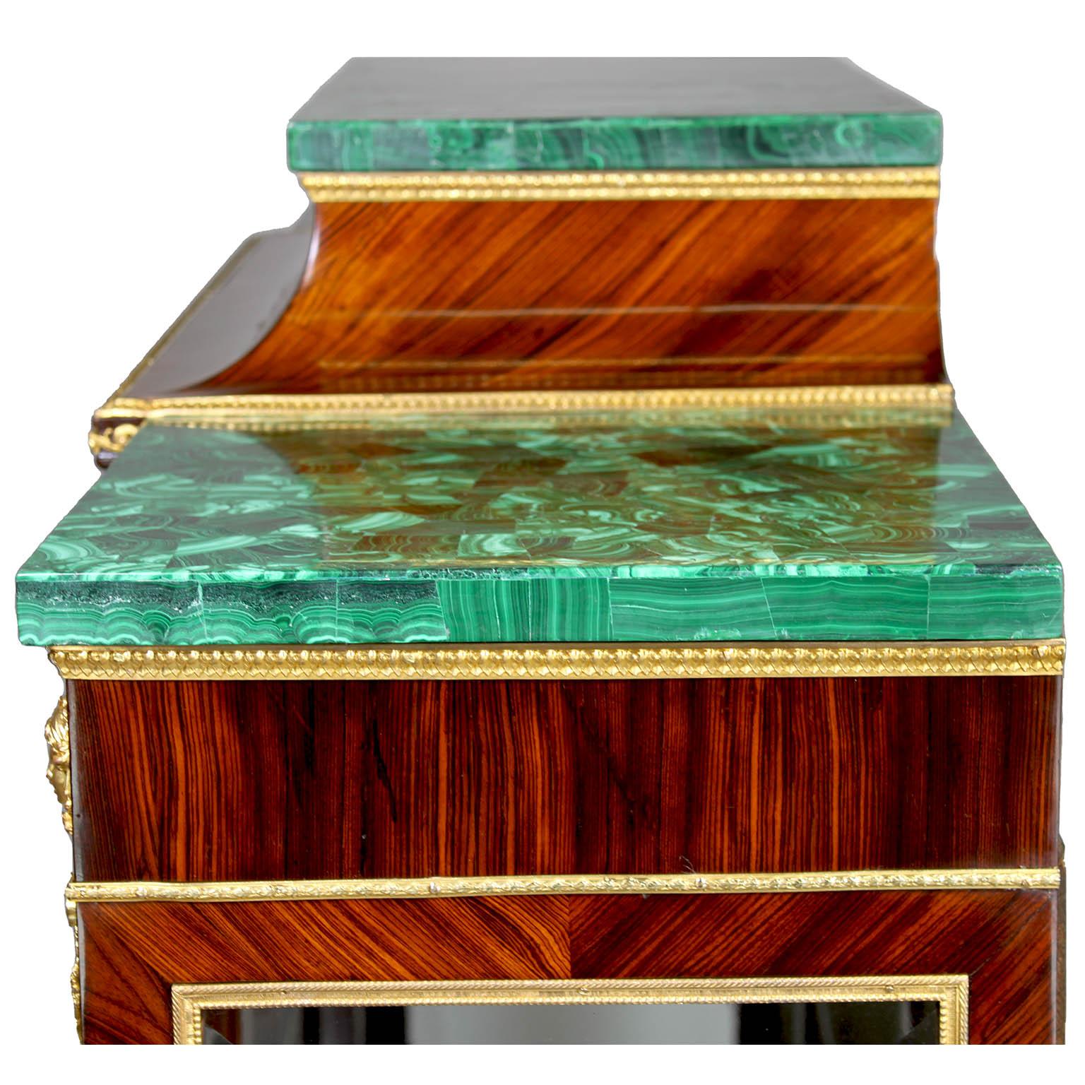 Schrank/Vitrine aus Rosenholz im Louis-XVI.-Stil, vergoldete Bronze und Metallbeschlägen, P.E. Guerin im Angebot 11