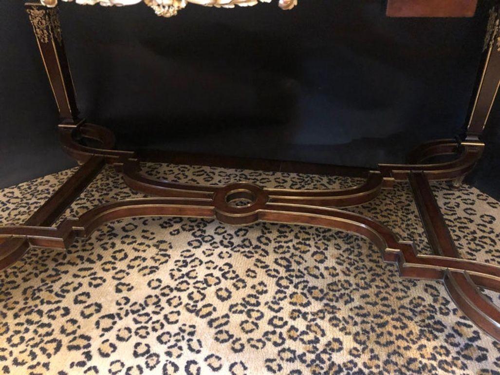 Louis XVI Style Gilt Bronze Mounted Center Table by Paul Sormani In Good Condition For Sale In Los Angeles, CA