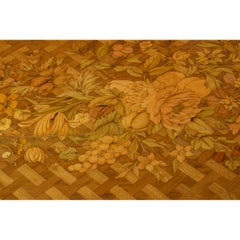 Marqueterie et parqueterie de style Louis XVI montées sur bronze doré par Henry Dasson