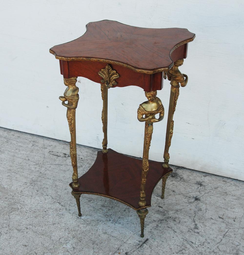 Empire Revival Empire Gilt Mounted Bronze Table   For Sale