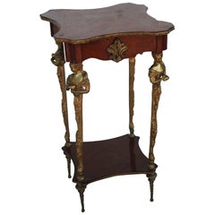 Table Empire en bronze monté en vermeil