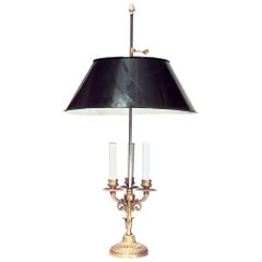 French Louis XVI Style Gilt Candelabra Table Lamp