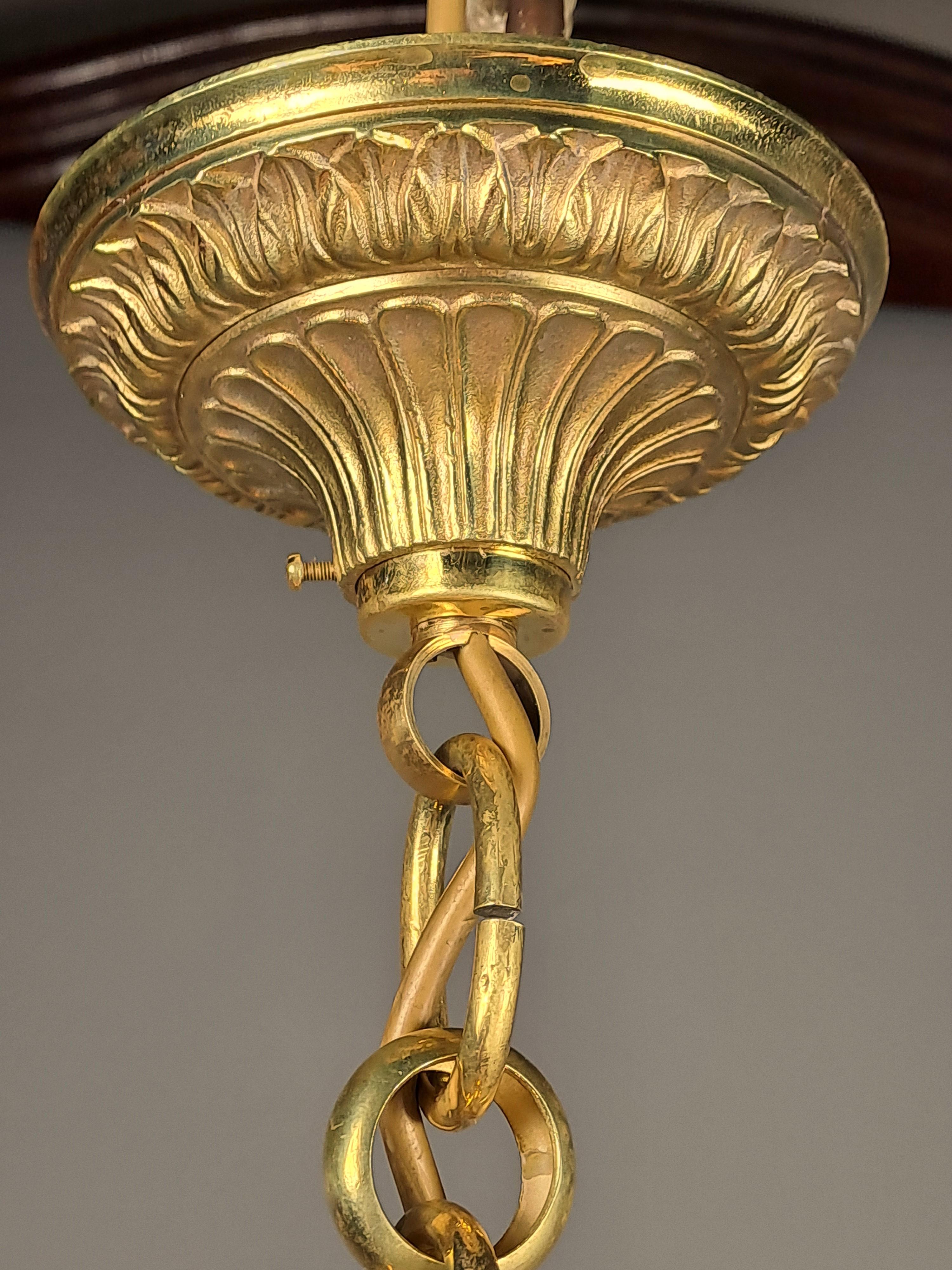 Vestibül-Laterne im Louis XVI-Stil aus vergoldeter Bronze (Mitte des 20. Jahrhunderts) im Angebot