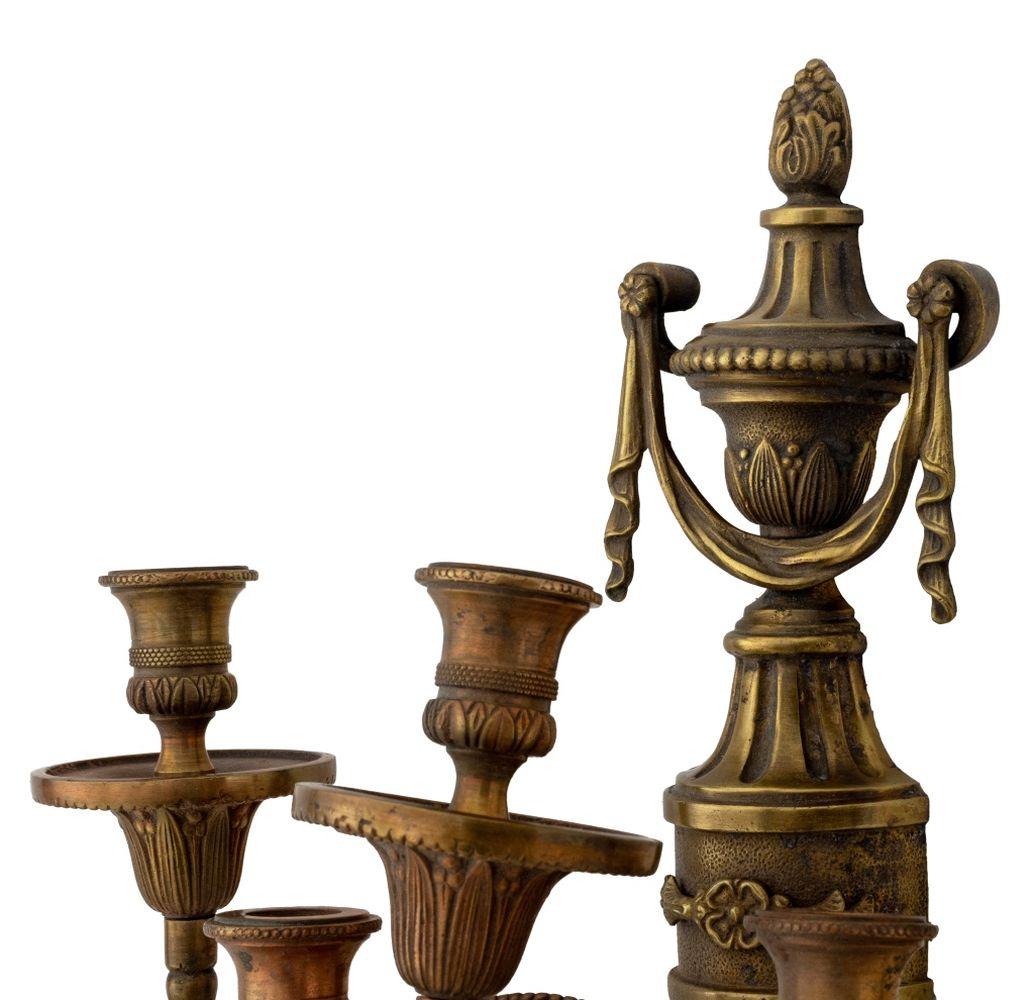 Louis XVI Style Gilt Bronze Wall Appliques, Pair Bronce en venta