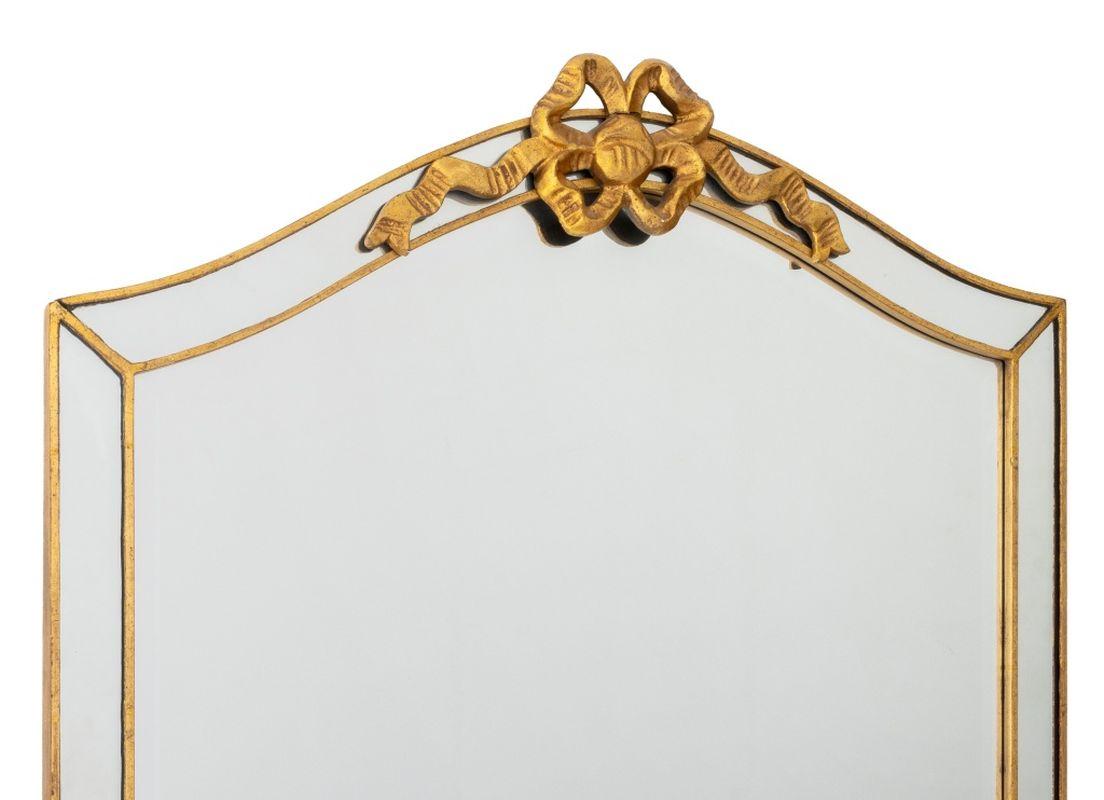 20th Century Louis XVI Style Gilt Marginal Frame Mirror For Sale