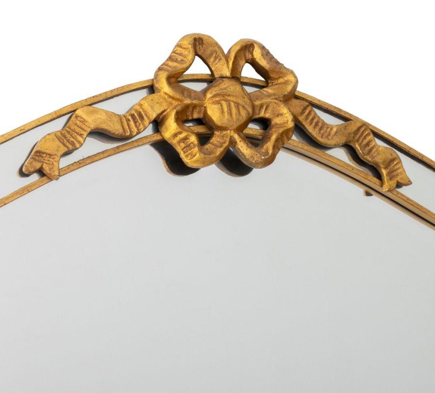 Louis XVI Style Gilt Marginal Frame Mirror For Sale 1