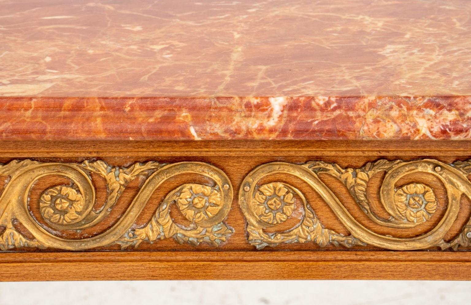 Louis XVI Style Gilt Metal Mounted Console In Good Condition In Astoria, NY