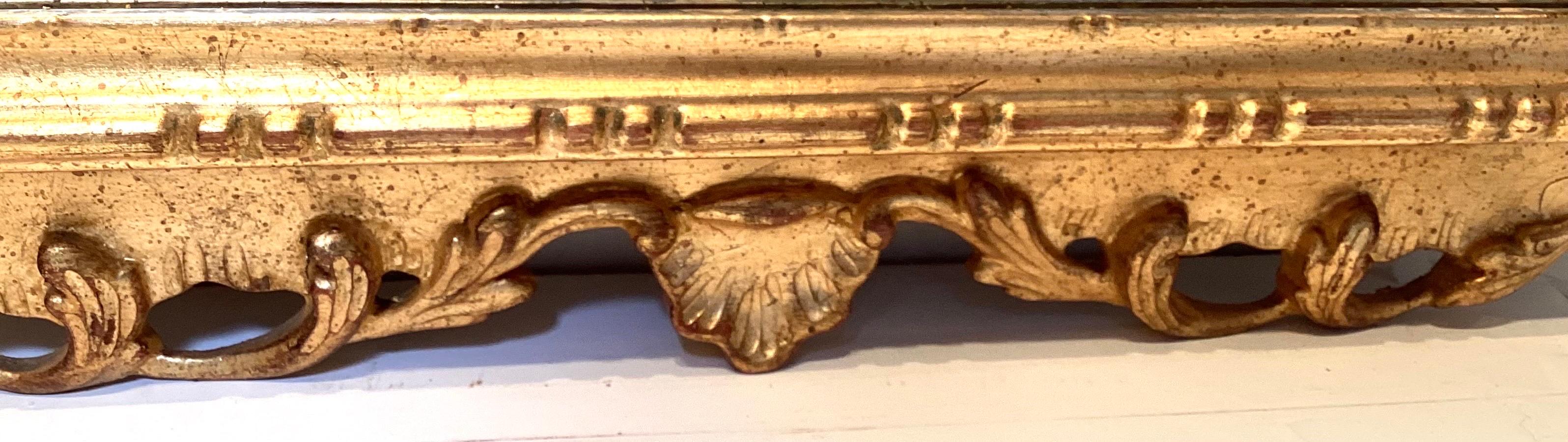Louis XVI Style Gilt Wood Carved Mirror 2