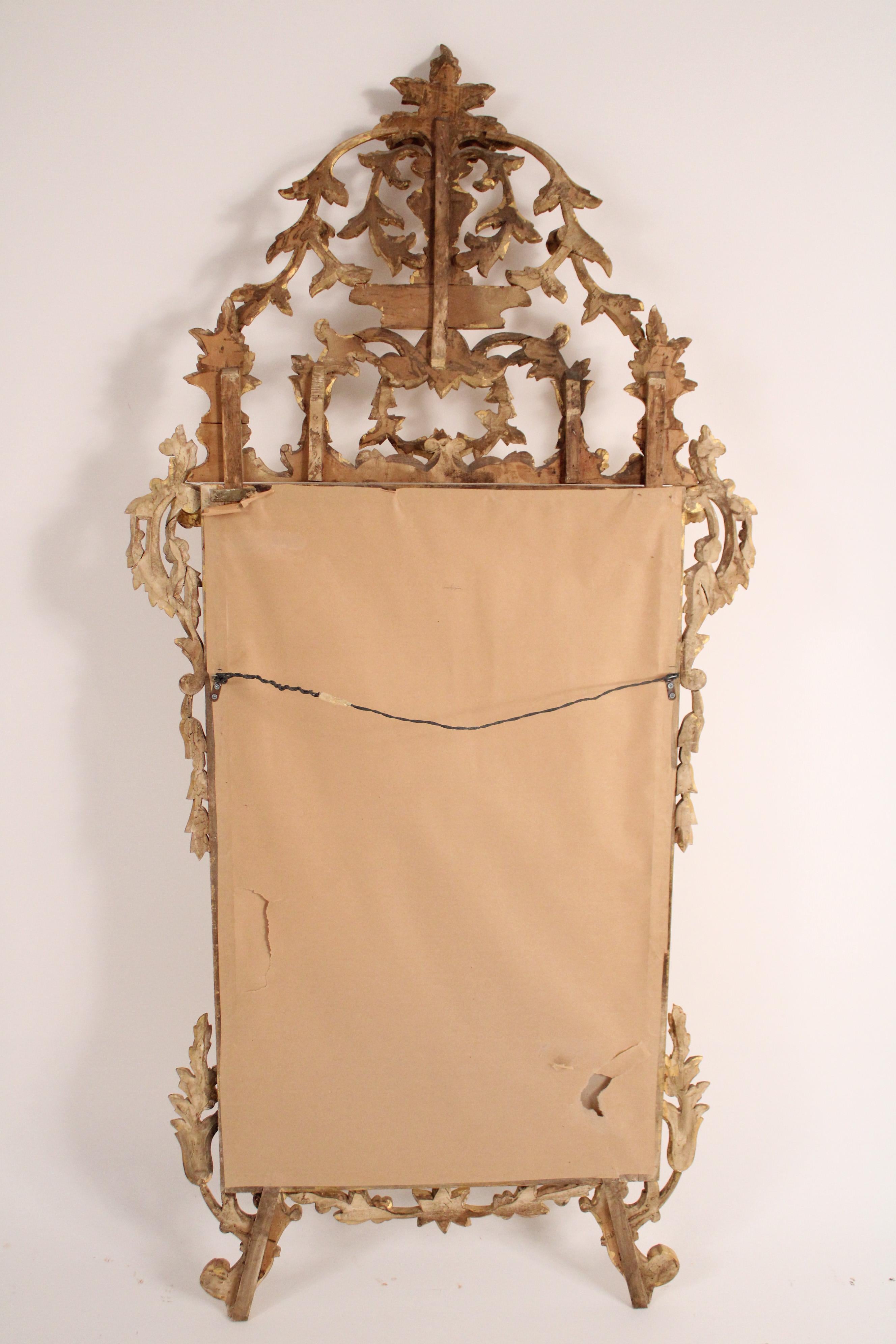 Louis XVI Style Gilt Wood Mirror For Sale 8