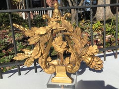 Louis XVI Style Giltwood Boiserie Trophy Fragment