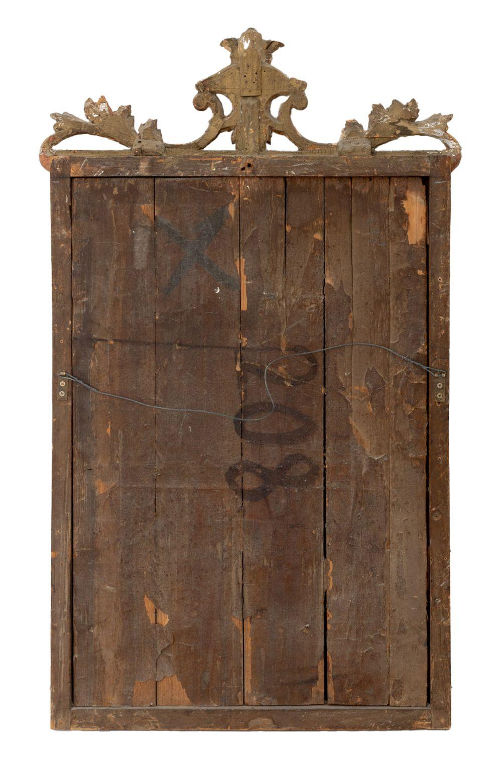 Miroir en bois doré de style Louis XVI, A.I.C. en vente 2