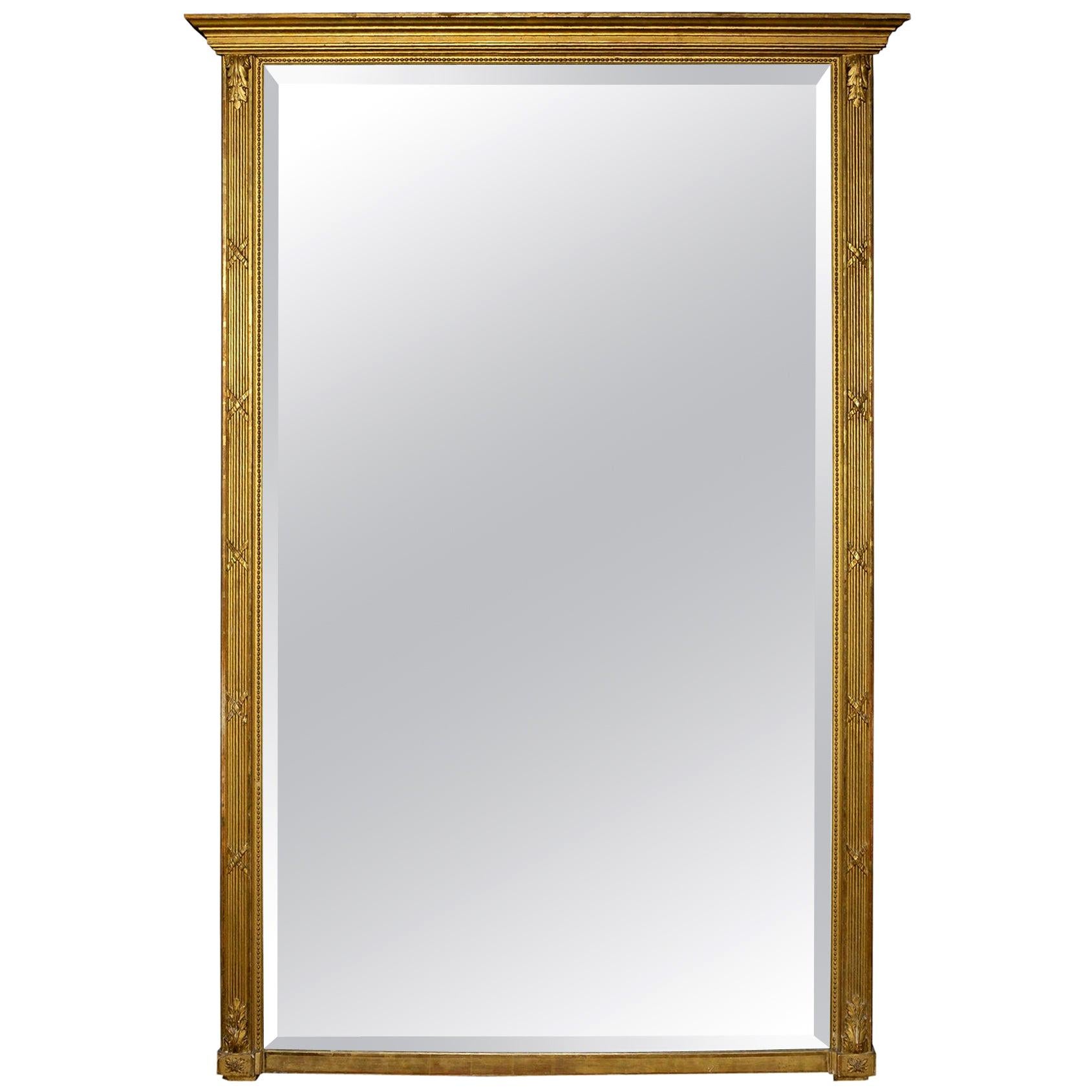 Louis XVI Style Giltwood Mirror For Sale