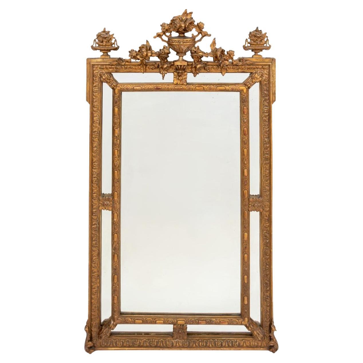 Louis XVI Style Giltwood Mirror