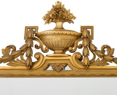 Louis XVI Stil Giltwood Overmantel Spiegel