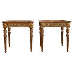 Louis XVI Style Giltwood Side Tables Made by La Maison London