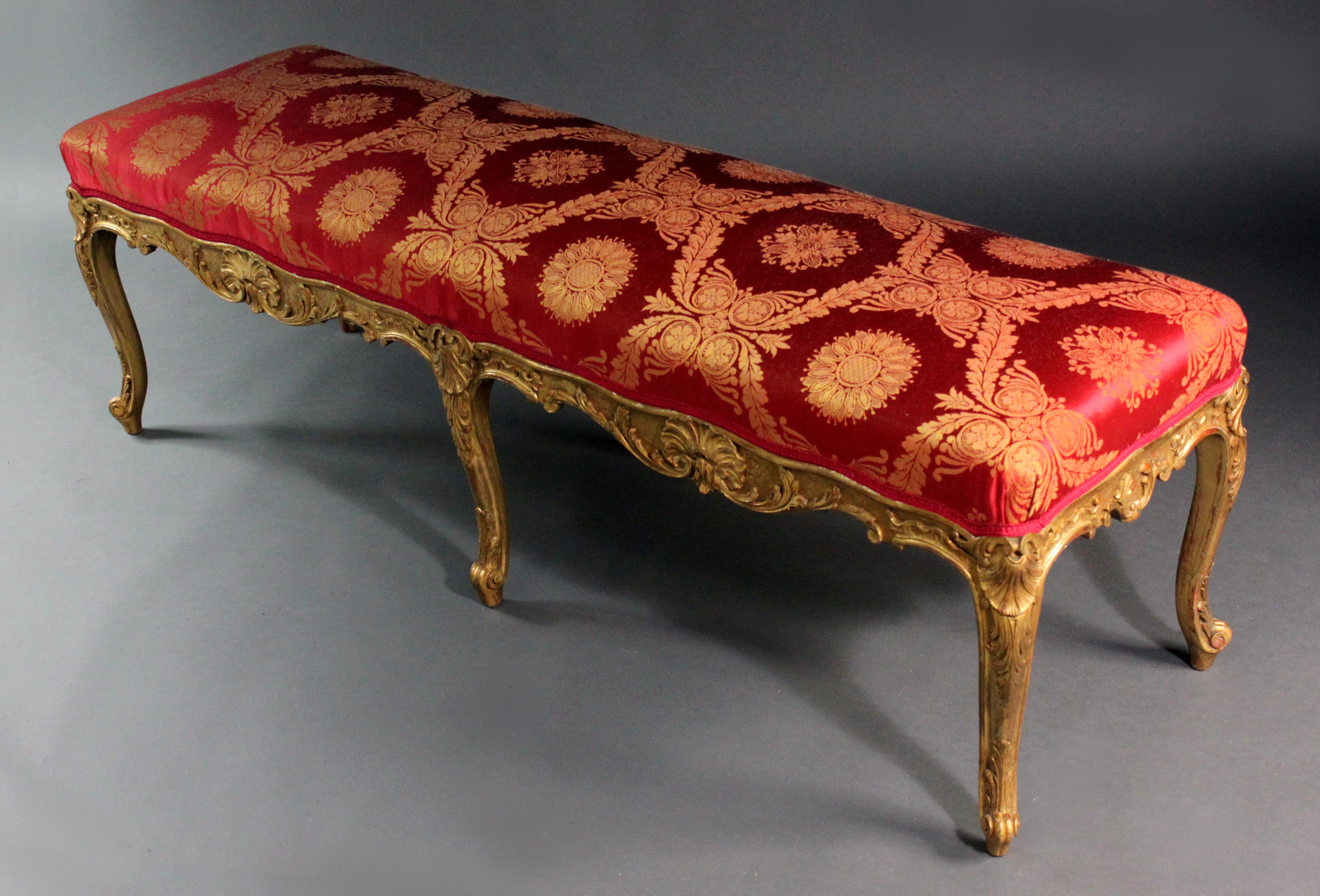 Louis XVI Style Giltwood Stool For Sale 1