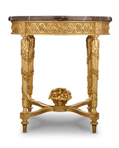Louis XVI-Style Giltwood Table