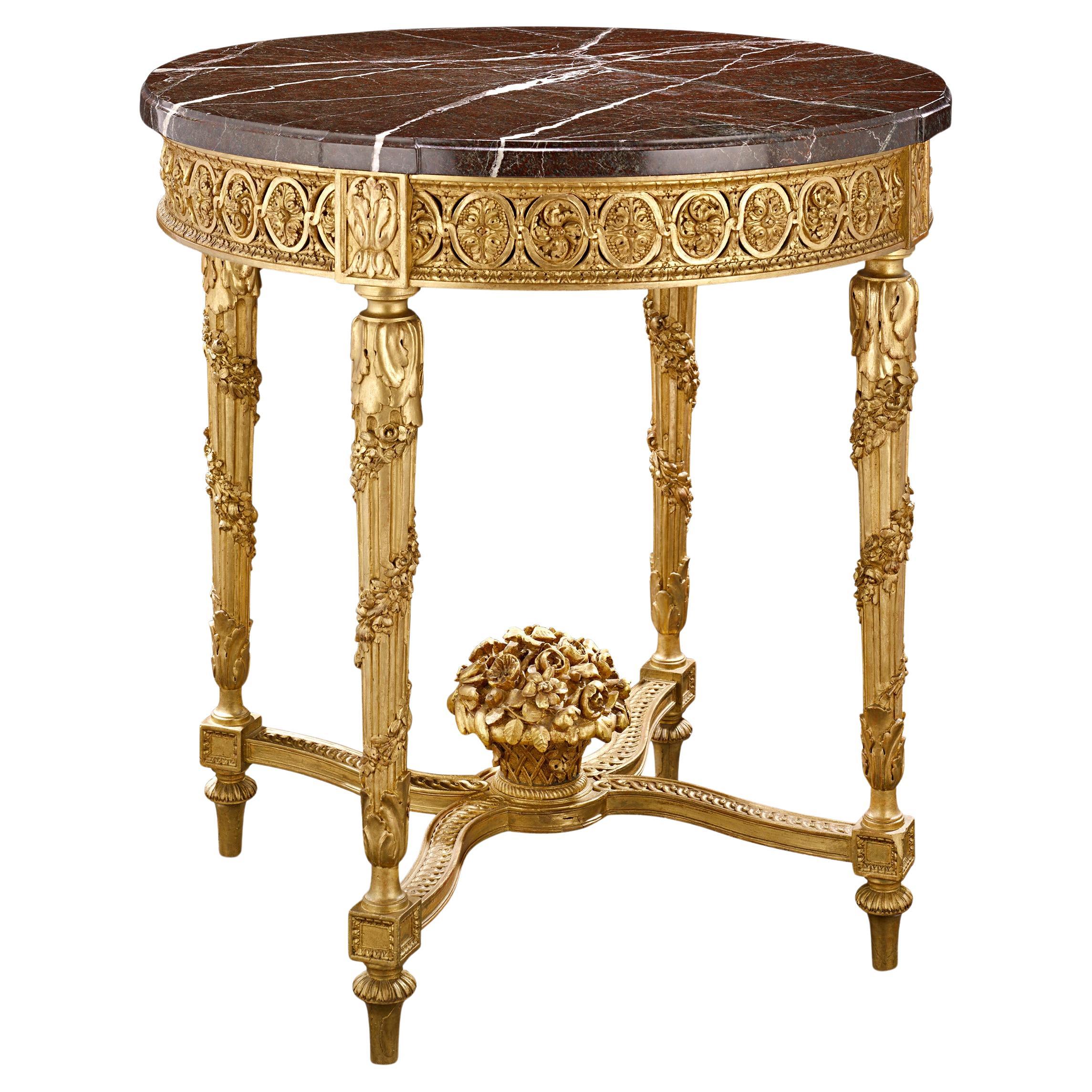 Louis XVI-Stil Giltwood Tisch