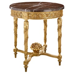 Table en bois doré de style Louis XVI