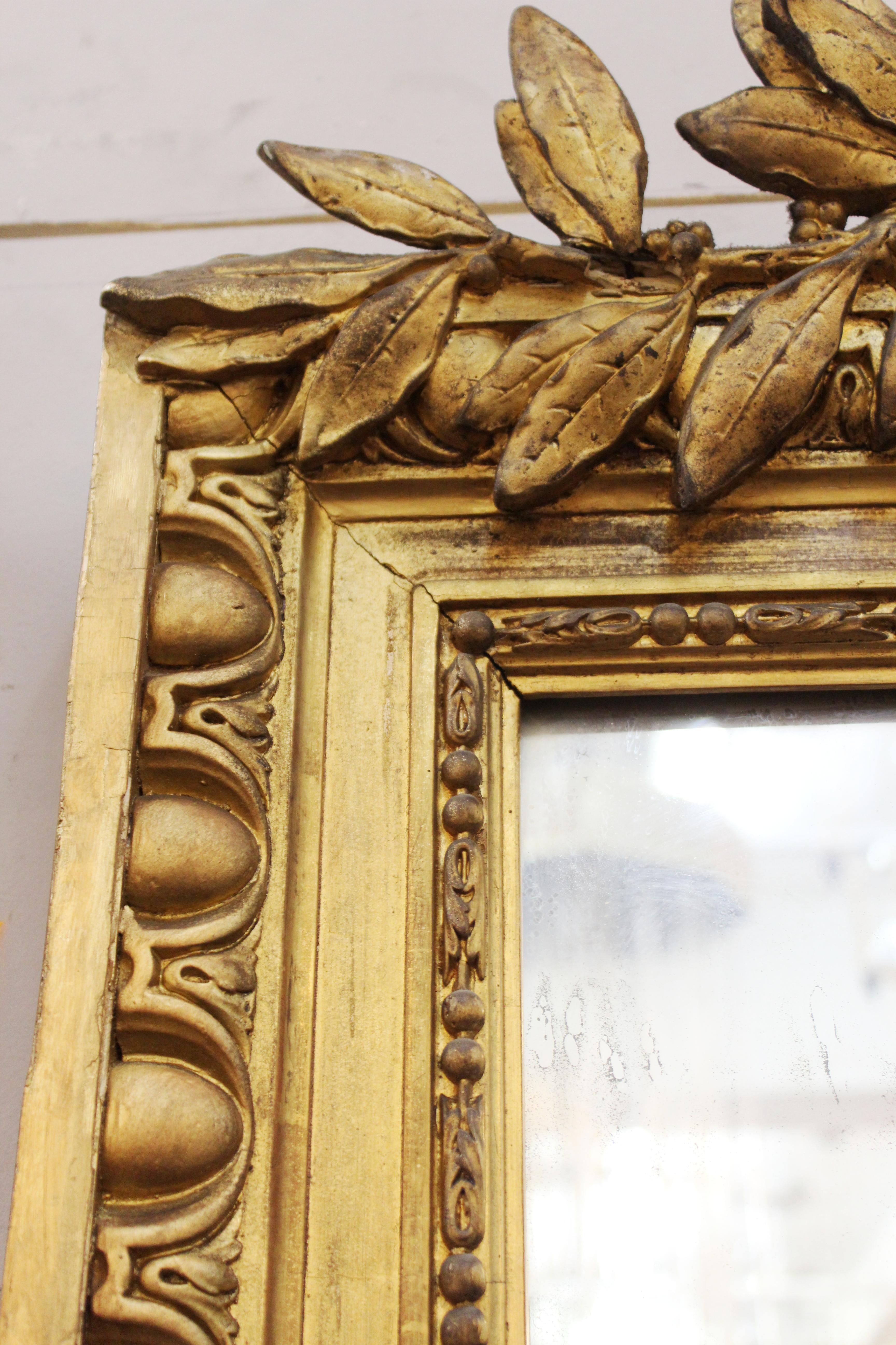 Louis XVI Style Giltwood Wall Mirror 6