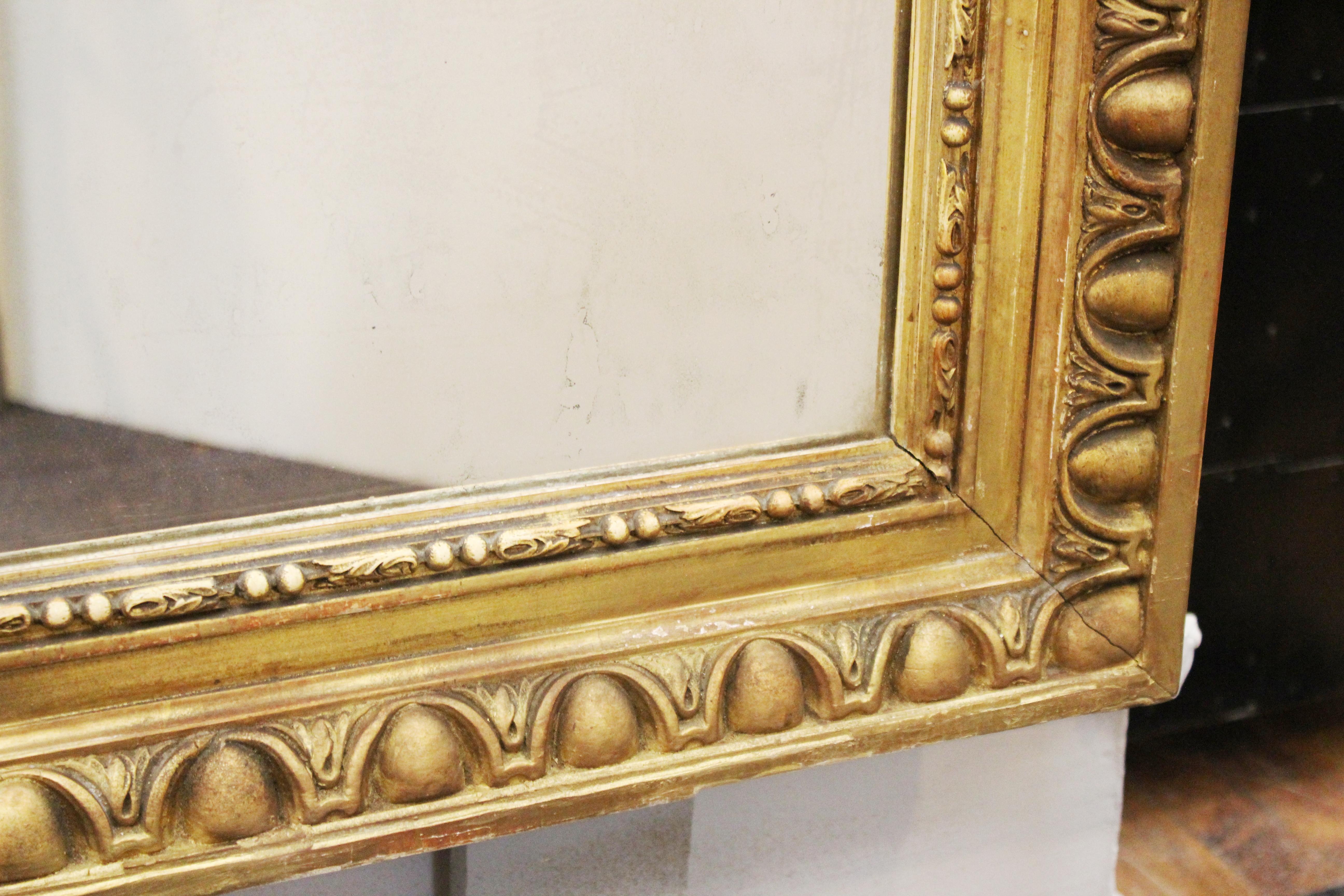 Louis XVI Style Giltwood Wall Mirror In Good Condition In New York, NY