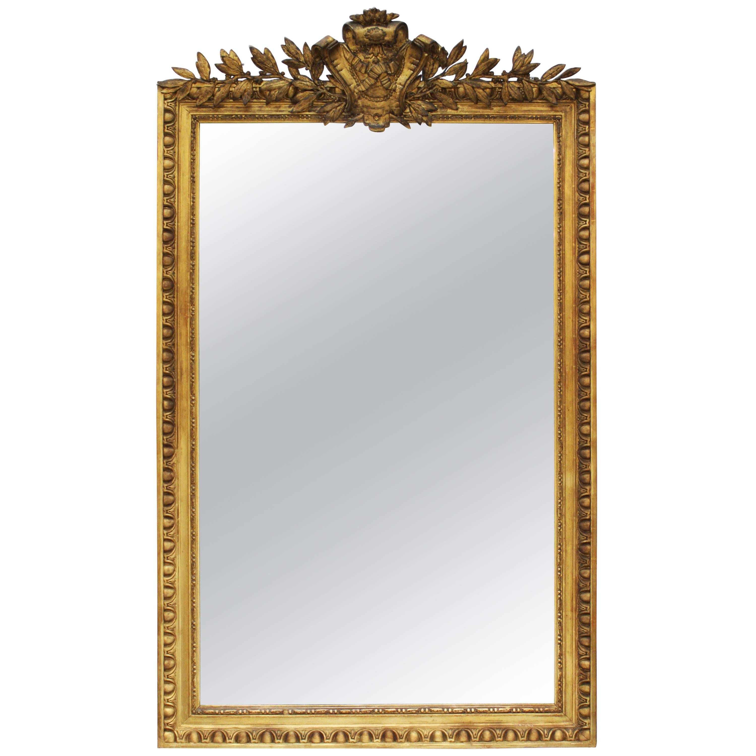 Louis XVI Style Giltwood Wall Mirror