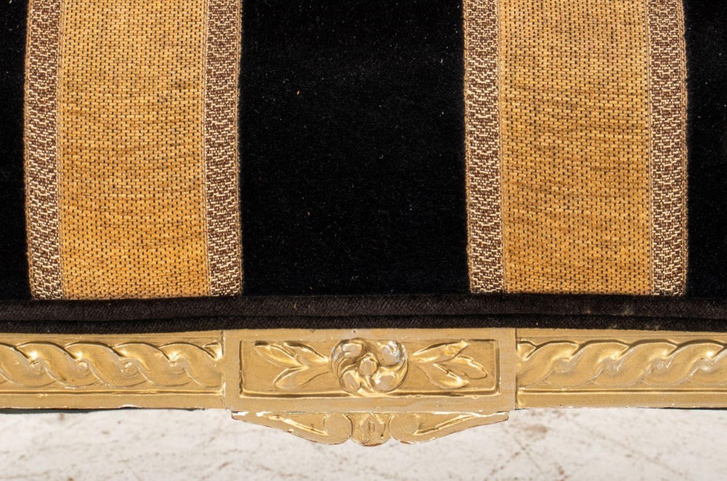Louis XVI Style Gold-Painted Settee 1