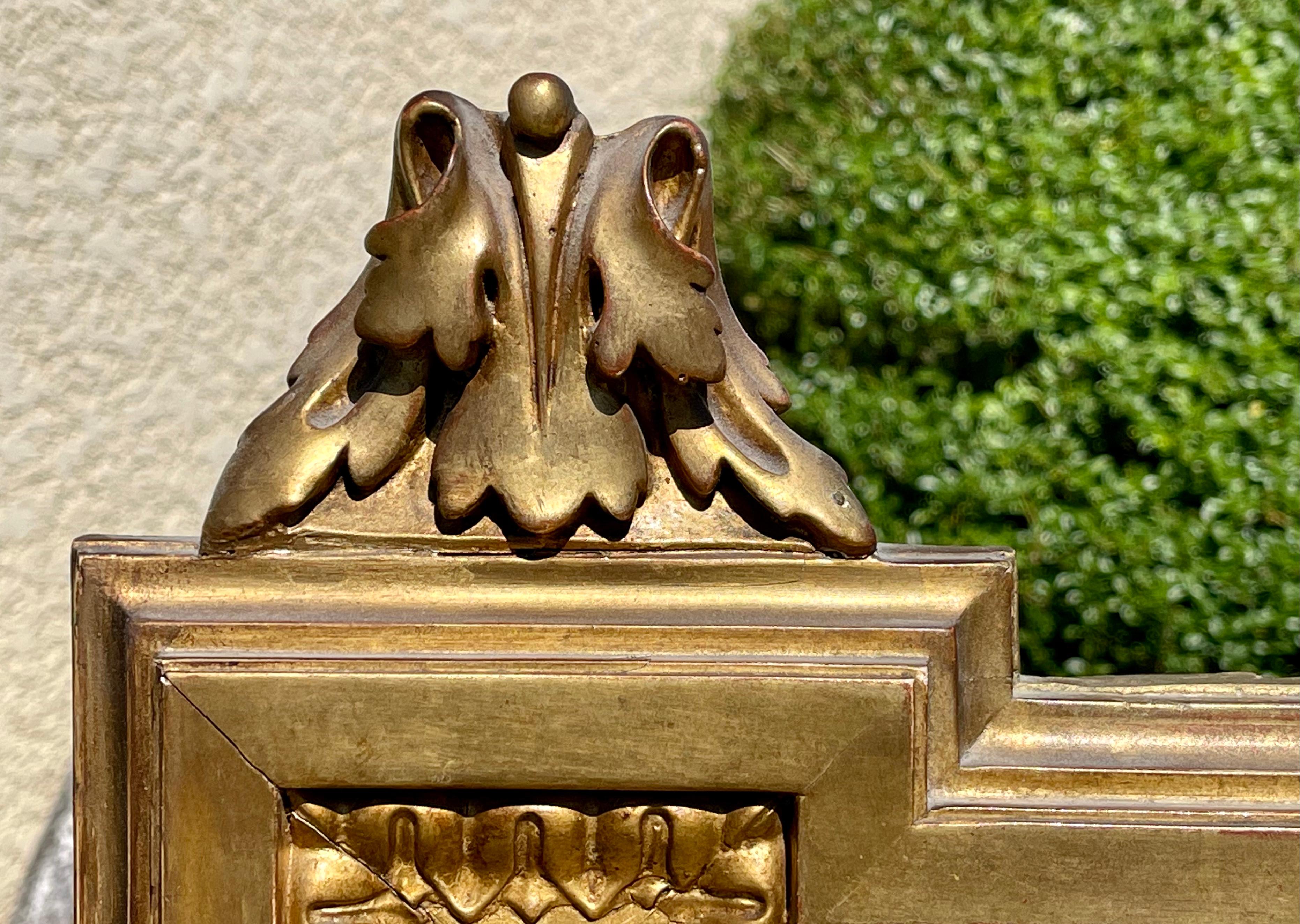 Specchio in gesso dorato in stile Luigi XVI, XIX secolo in vendita 1