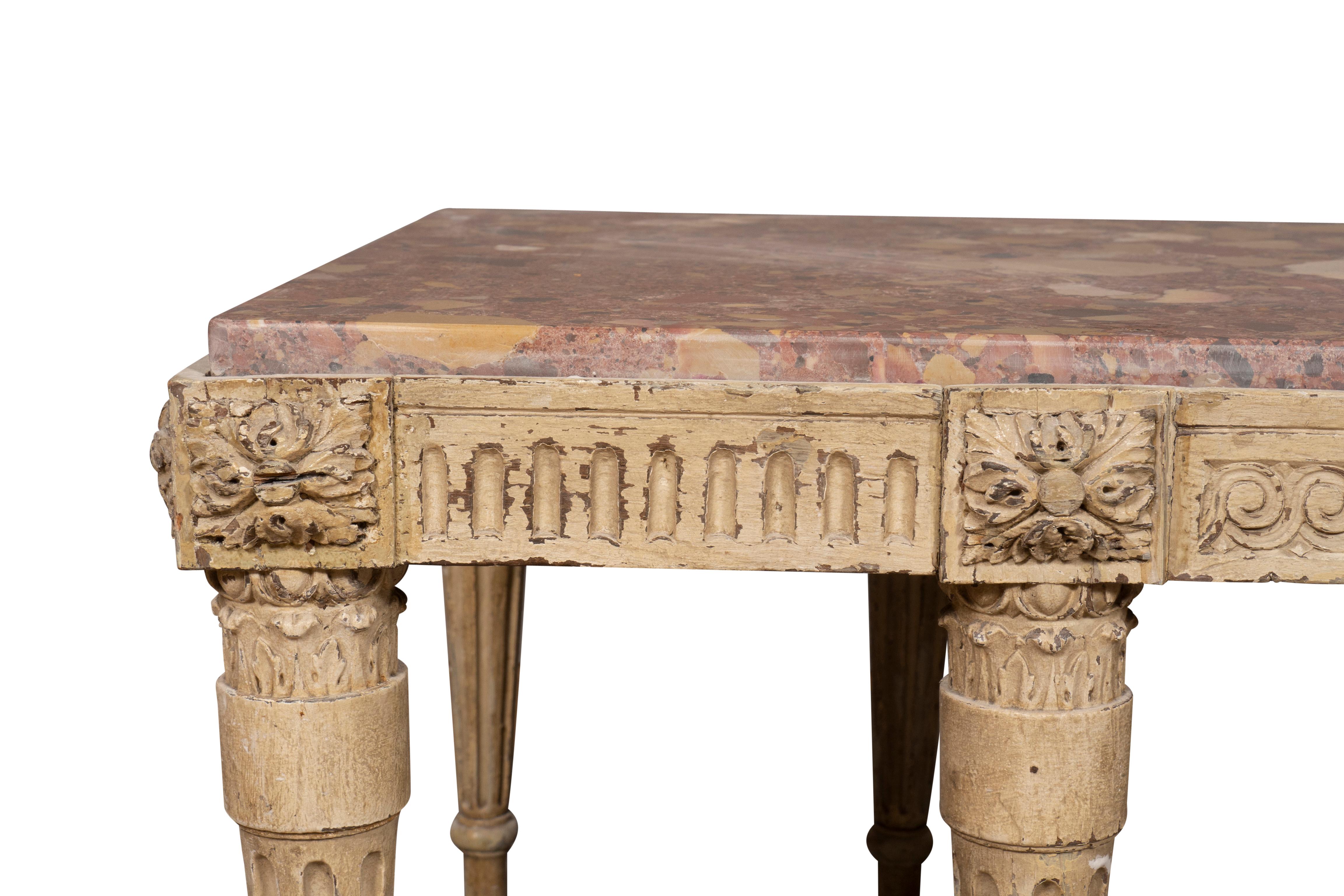 Louis XVI Style Gray Painted Coffee Table For Sale 10