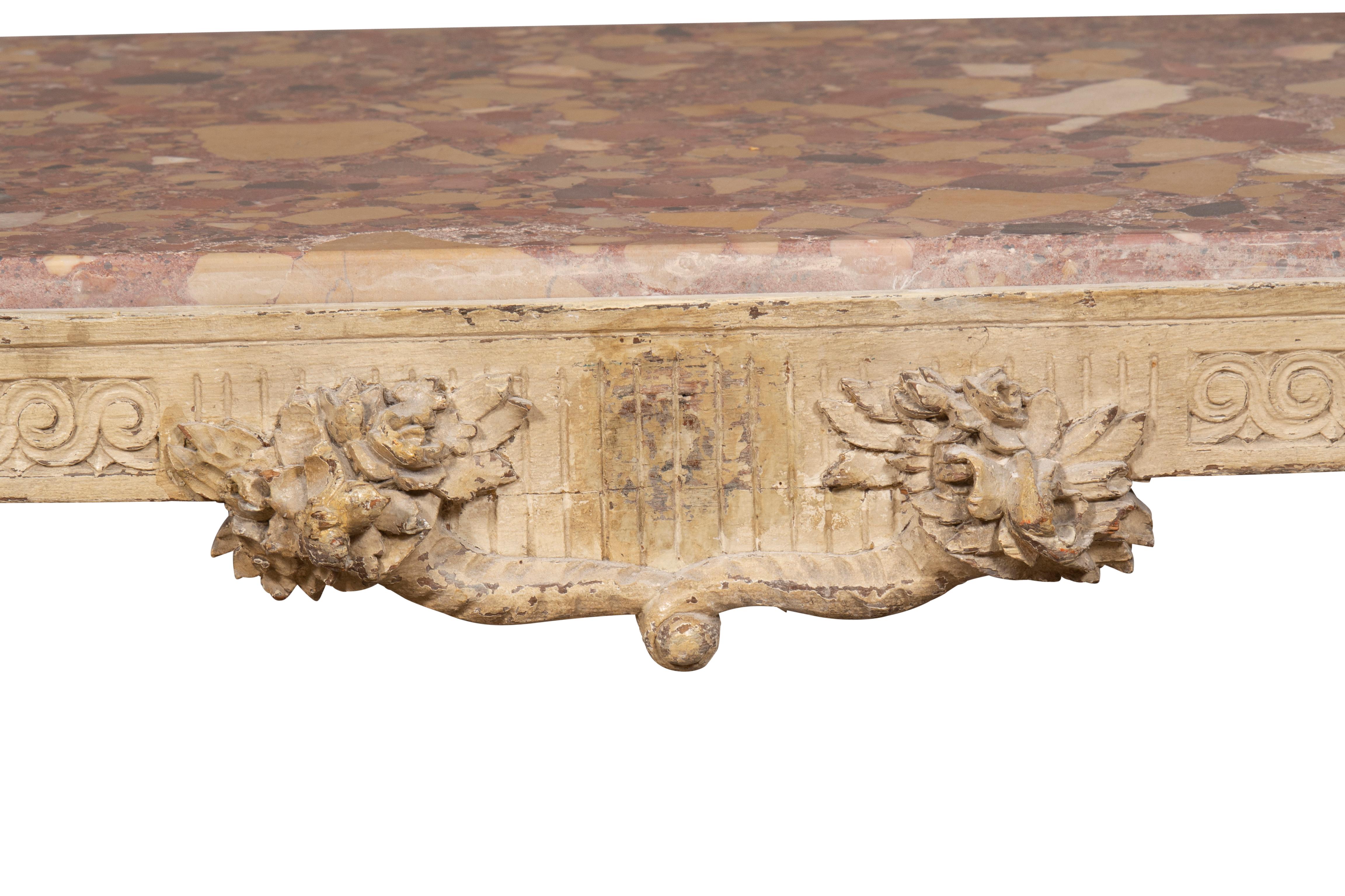 Louis XVI Style Gray Painted Coffee Table For Sale 14