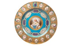 Louis XVI Style Gueridon with Sevres, Style Plaques Porcelain