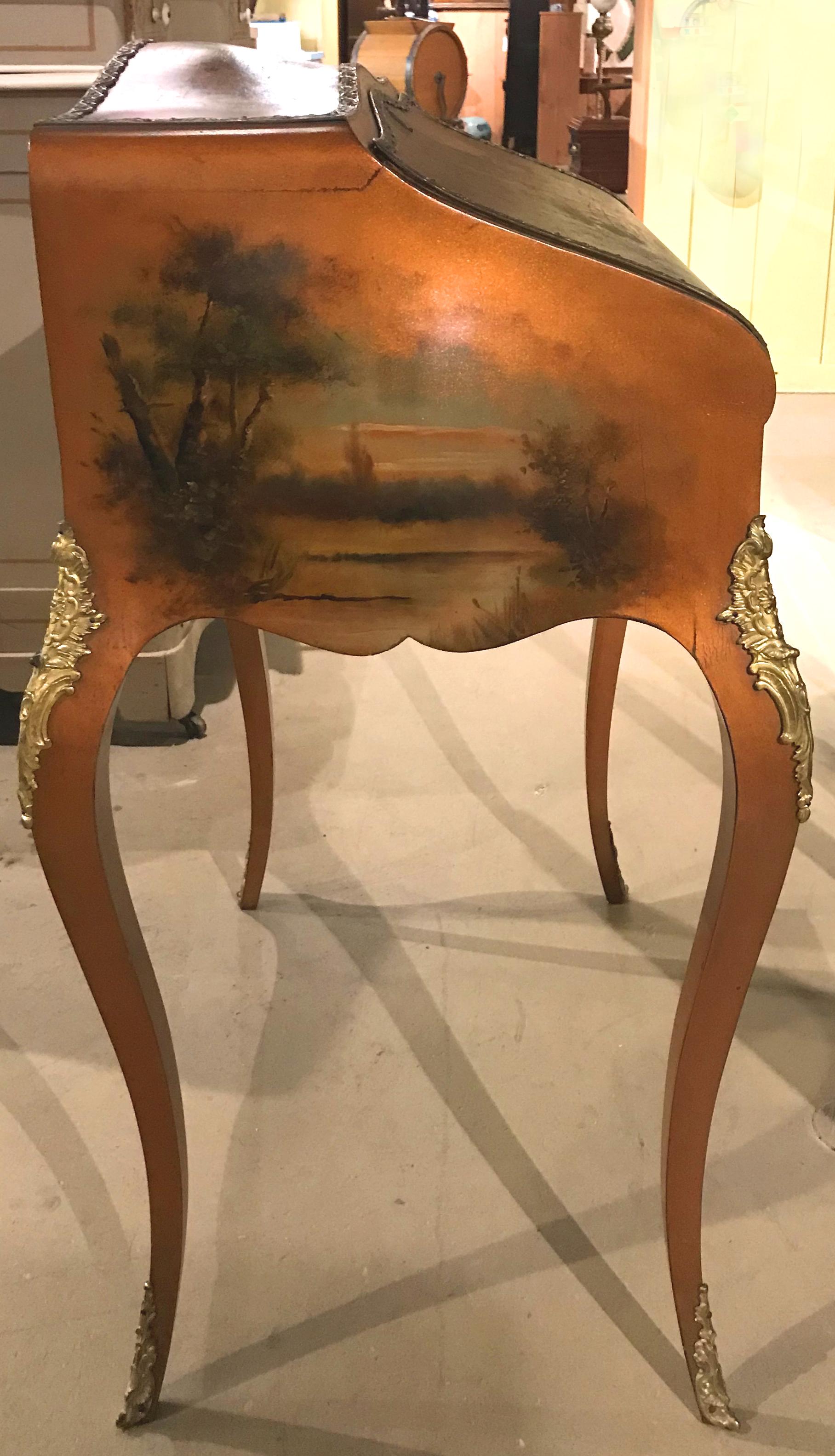 hand painted writing desk