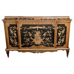 Louis XVI Style Inlaid Server, Buffet or Console, Bronze Mounted, Inlaid