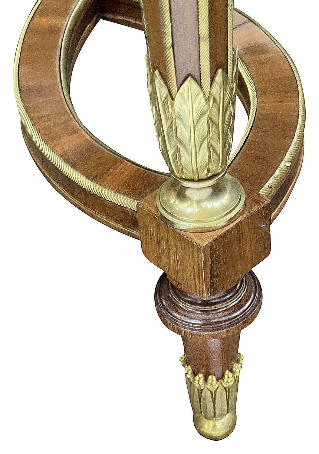 Louis XVI style inlaid Side table, in the manner of Francoise Linke For Sale 2
